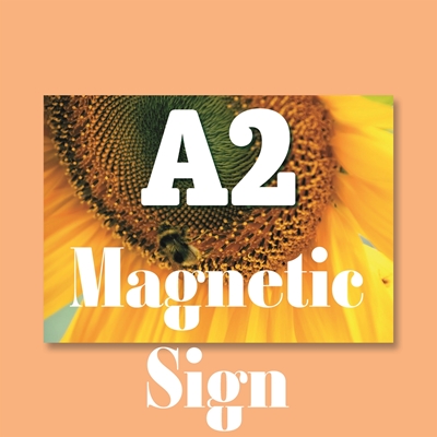 Show details for Gloss White Magnetic Vinyl Sign 0.85 - A2 Landscape