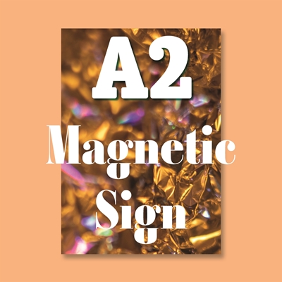 Show details for Gloss White Magnetic Vinyl Sign 0.85 - A2 Portrait