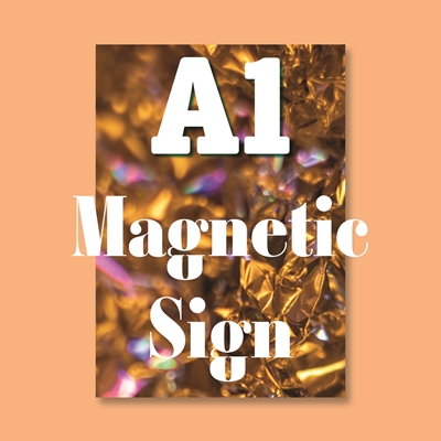 Show details for Gloss White Magnetic Vinyl Sign 0.85 - A1 Portrait