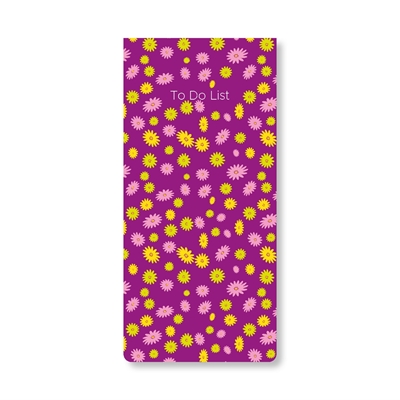 Show details for List Pads Daisies Purple