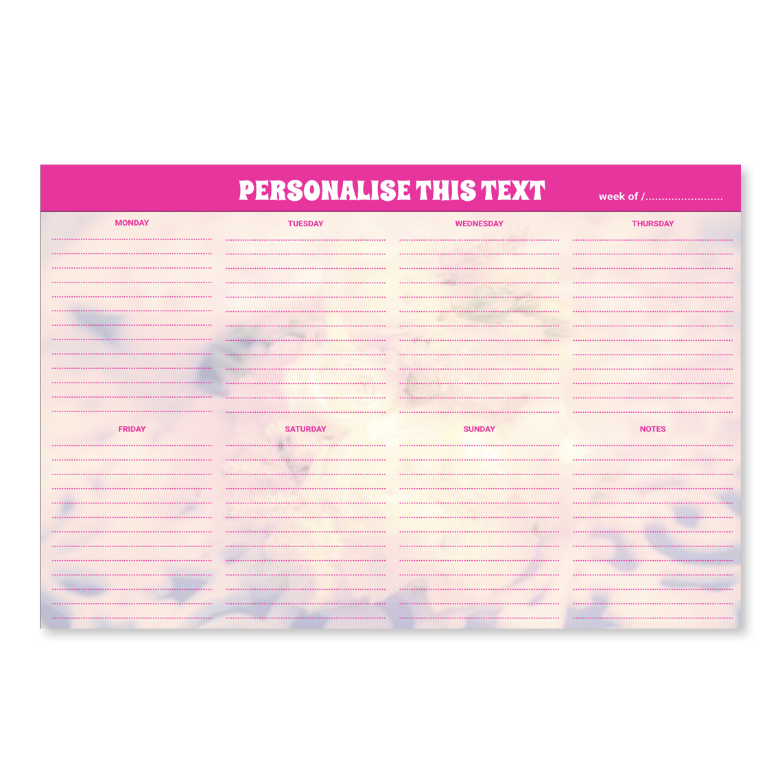 Show details for A3 Weekly Planner Pads