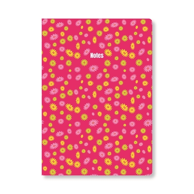 Show details for A5 Notebooks Daisies Cerise