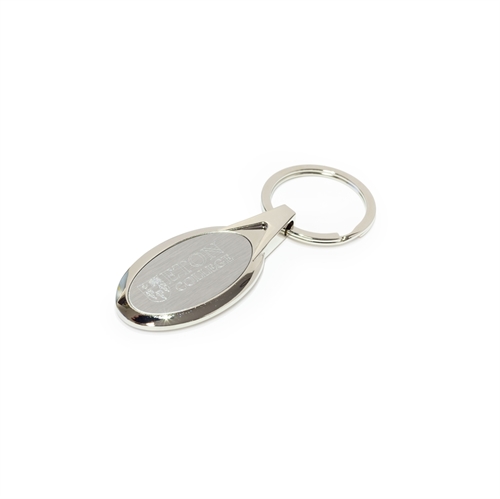 Show details for Pewter Oval Keyring