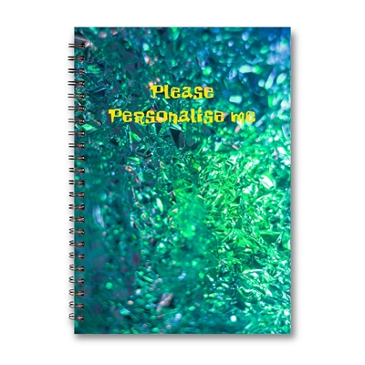 Show details for A5 Wire-o Bound Sparkle Notebooks PERSONALISED