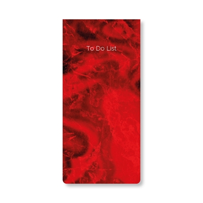 Show details for List Pads Red Marble