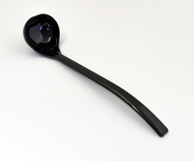Show details for 1 oz Black Spooner Plastic