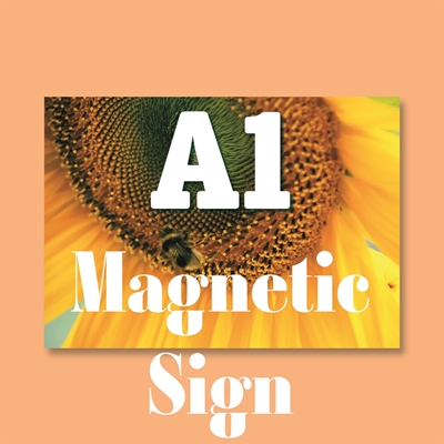 Show details for Gloss White Magnetic Vinyl Sign 0.85 - A1 Landscape