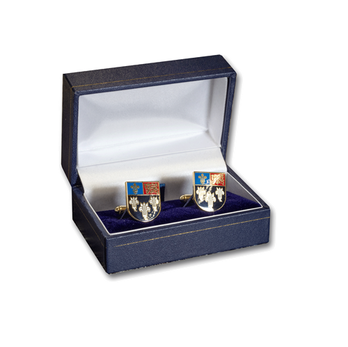 Show details for Cufflinks Coloured Crest - Shield