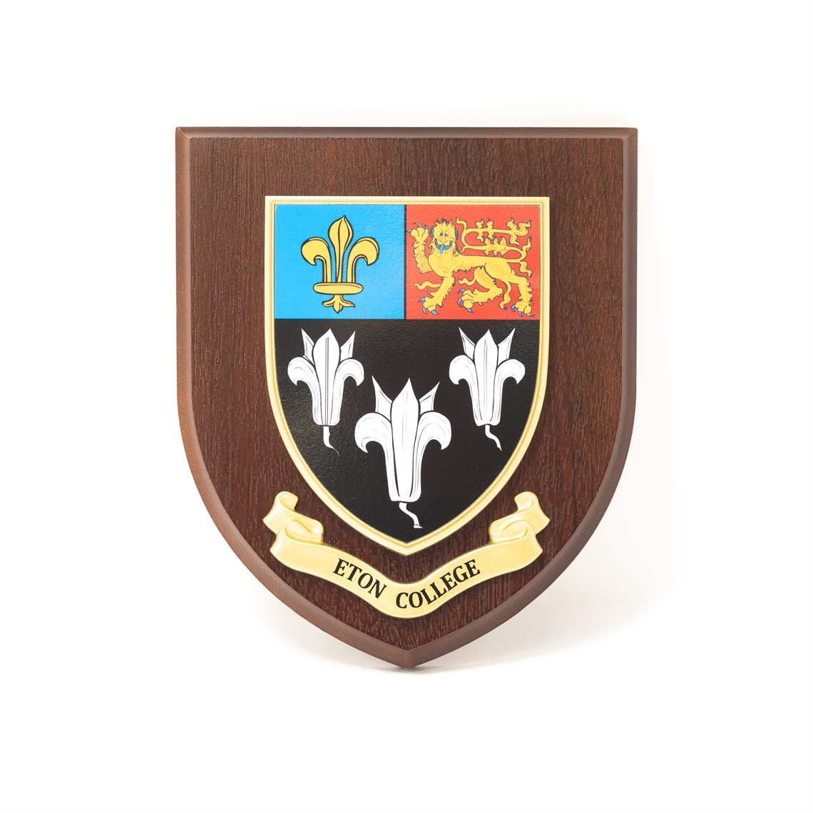 Show details for Eton Crested Shield Wooden Plaque