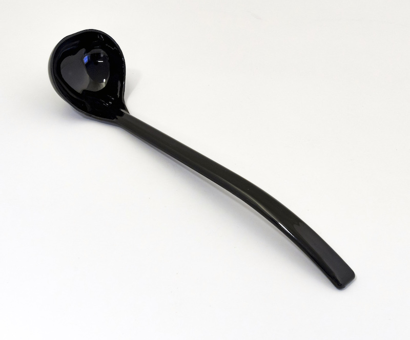 Show details for 1 oz Black Spooner Plastic
