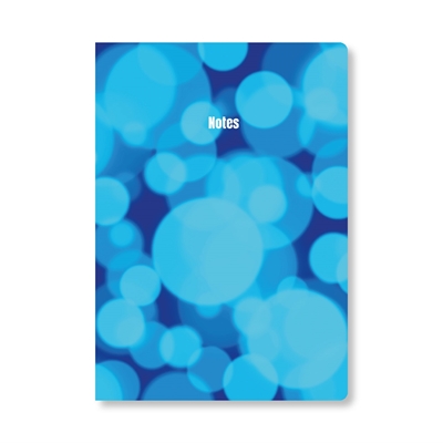 Show details for A5 Notebooks Blue Bokeh
