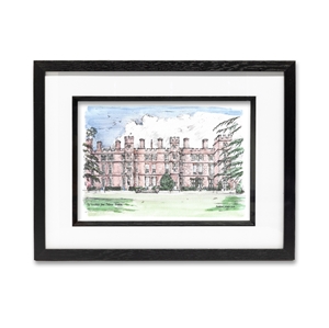 Show details for A4 Print The Cloisters from Fellows Garden