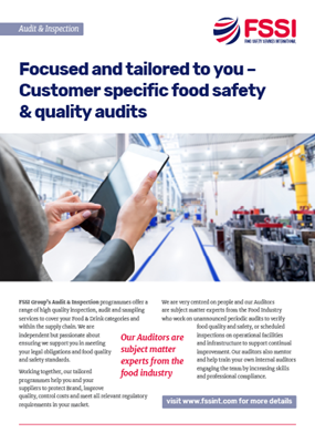 Show details for FSSI Audit and Inspection Flyer - Standard PDF
